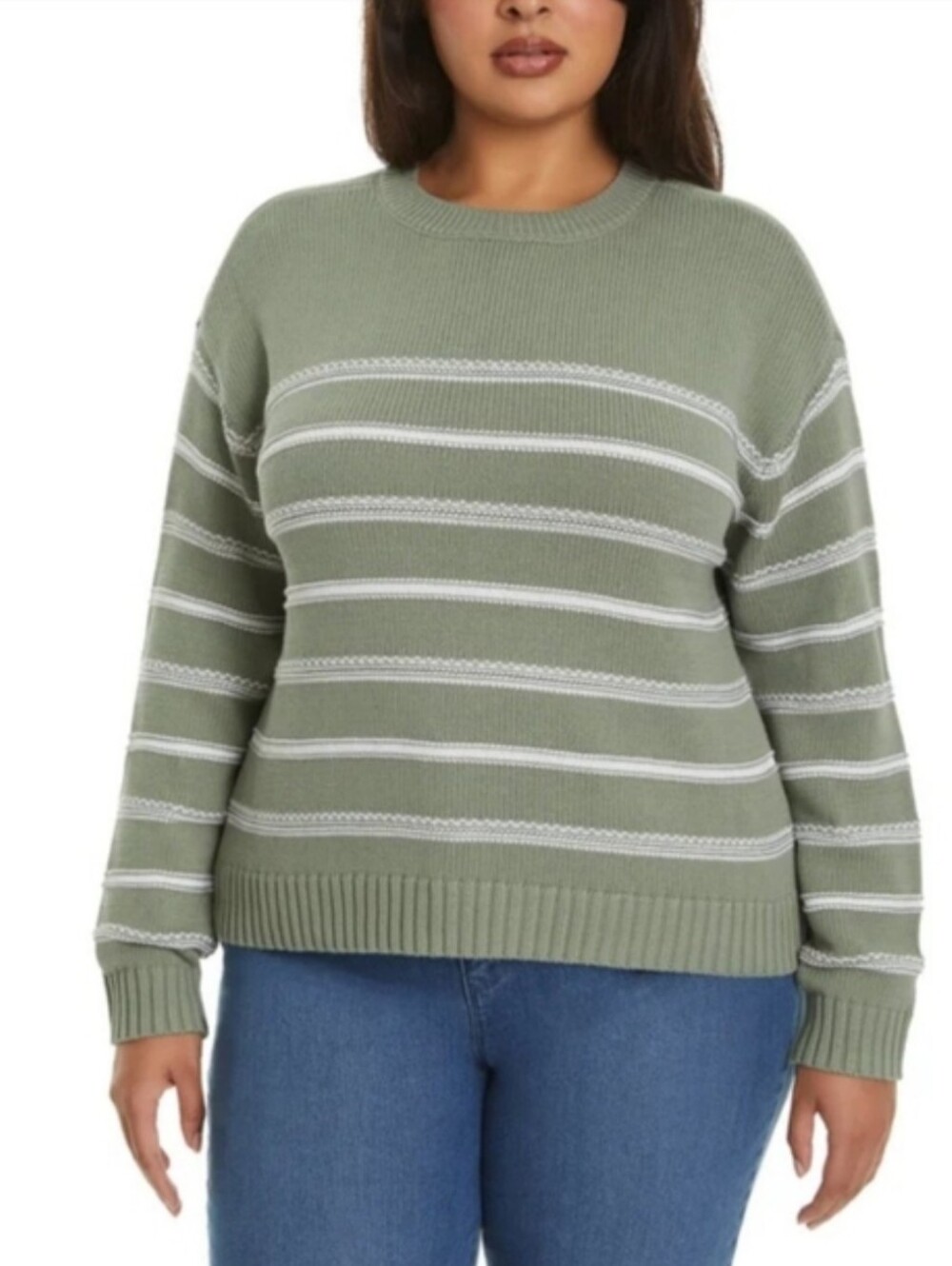 Ella Moss Women's Cotton Striped Sweater-  XXL